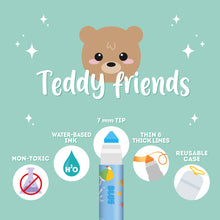 Last inn bildet i Galleri-visningsprogrammet, Teddy Friends Tusjer 12pk