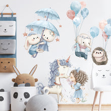 Last inn bildet i Galleri-visningsprogrammet, Wallsticker Fairytale with animals