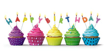 Last inn bildet i Galleri-visningsprogrammet, Kakelys Happy Birthday
