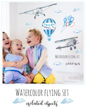 Last inn bildet i Galleri-visningsprogrammet, Wallsticker Airplane &amp; Ballons
